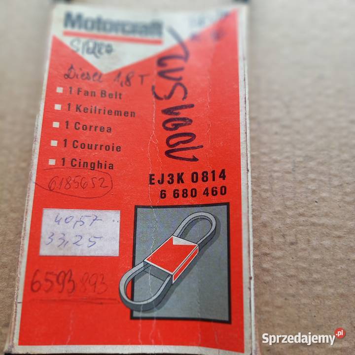 668046089FF6C301E2B EJ3K 0814 Pasek wielorowkowy osobowe Kraków sprzedam