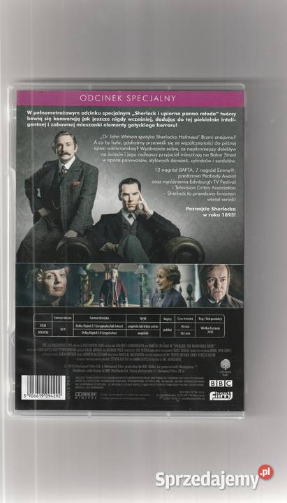 Sherlock i upiorna Panna Mloda 2 dvd lektor Pruszków