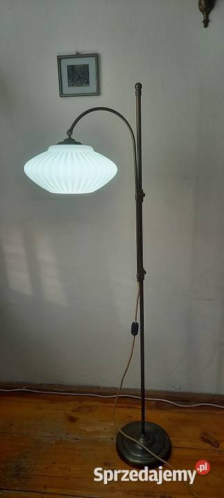 Wysoka mosiężna lampa podłogowa z ruchomym Skierniewice