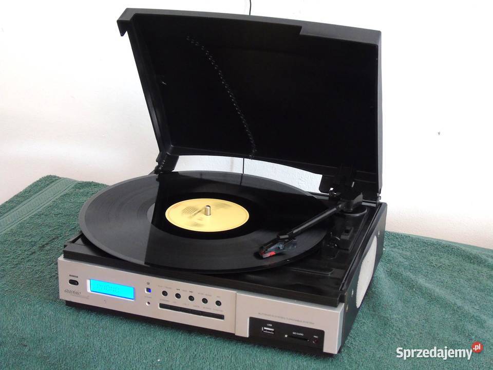 Gramofon igła radio USB mp3 REC AUX wzmacniacz Gramofony Elektronika Jasło