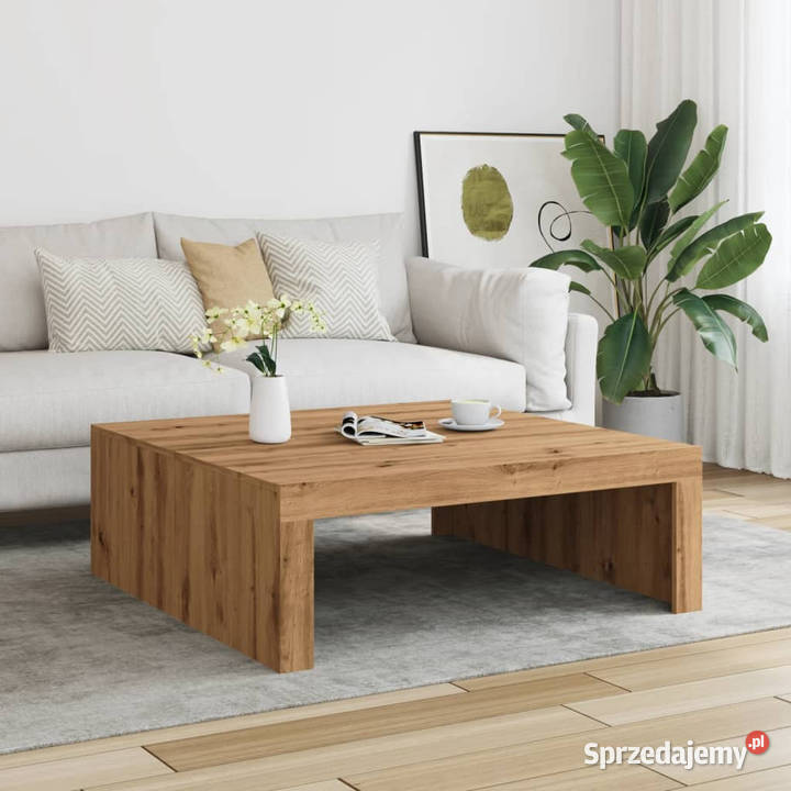 Stolik kawowy dąb artisan 100x100x35 WM856685 Stoły Warszawa