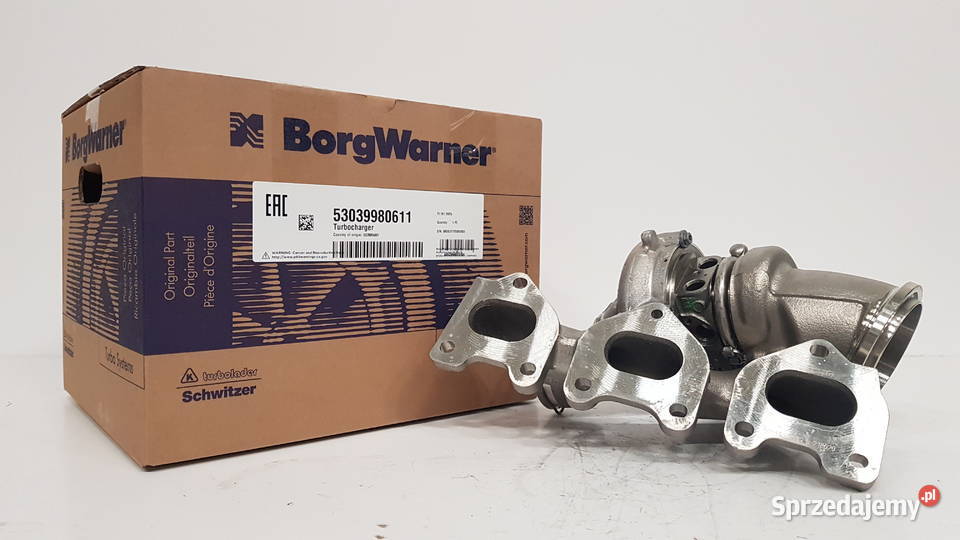 Nowa turbosprężarka BorgWarner KKK 53039980611 osobowe