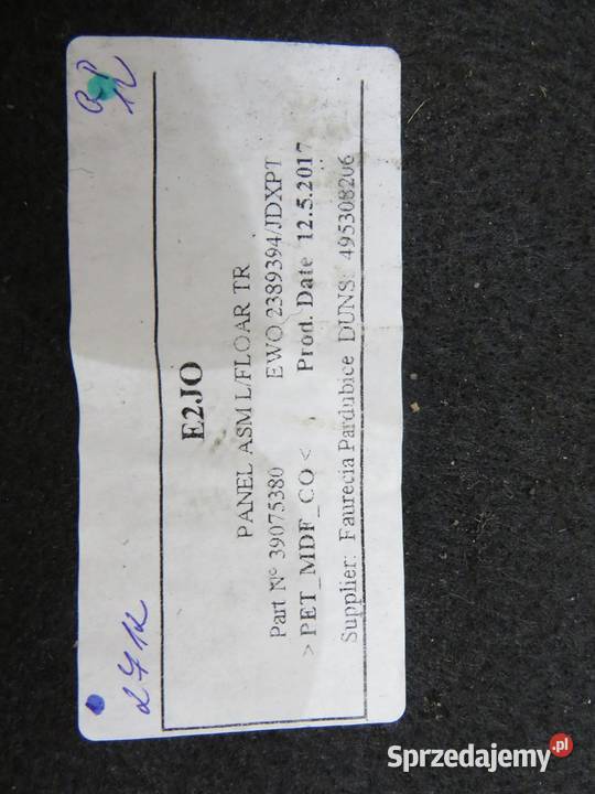 DYWAN WYKŁADZINA BAGAŻNIKA HB INSIGNIA B Dywaniki