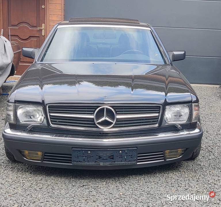 Mercedes 126 sec zderzak przód Europa chrom stan