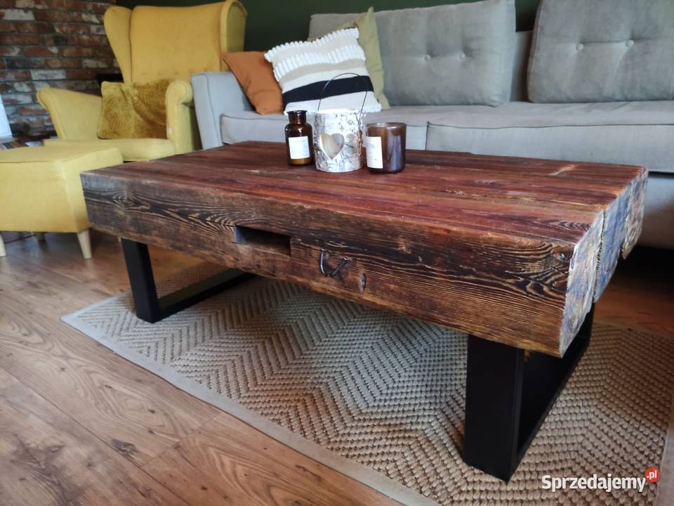 Stoł z bali loft industrial Stoły Woźniki