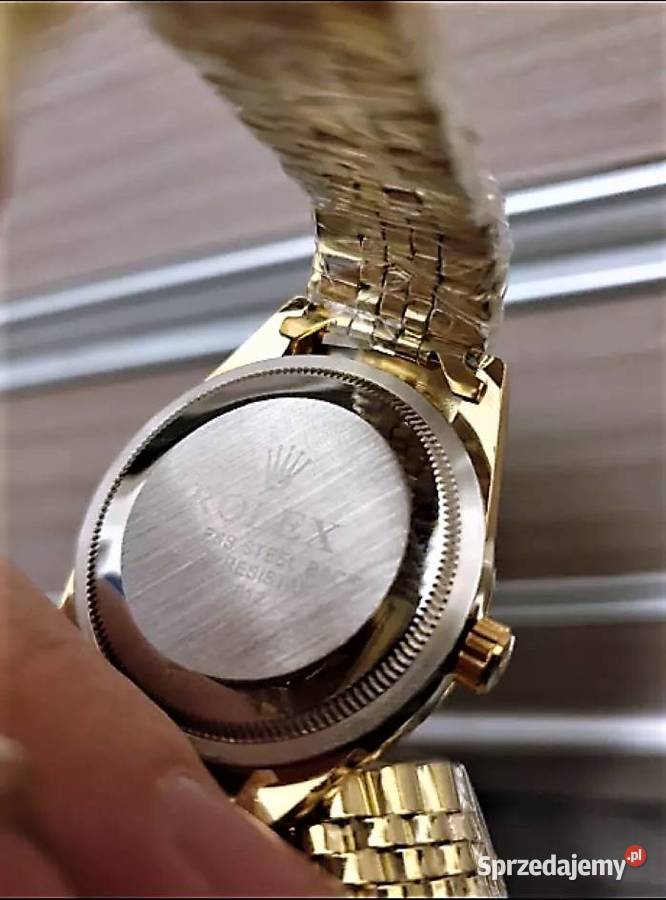 Efektowny Zegarek Rolex Datejust złoty Męskie śląskie Poraj