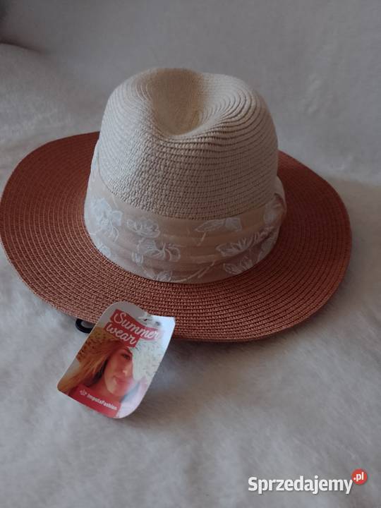 Ekskluzywny letni kapelusz fedora z Madrytu NOWY