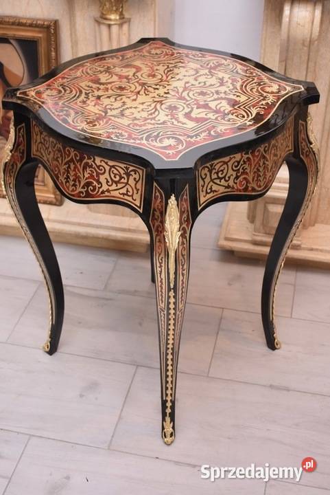 Drewniany Stolik Francuski Stół Biurowy Empire Kraków