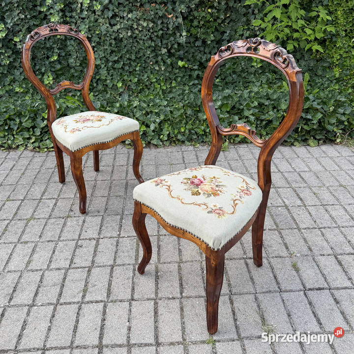 ARTexpert Para pałacowych krzeseł krzesła Ludwik