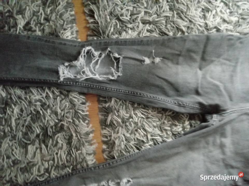 Jeansy rozciągliwe z dziurami Spodnie Chrzanów
