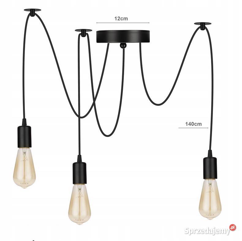 LAMPA WISZĄCA SUFITOWA ŻYRANDOL PAJĄK 3x E27 podlaskie Choroszcz