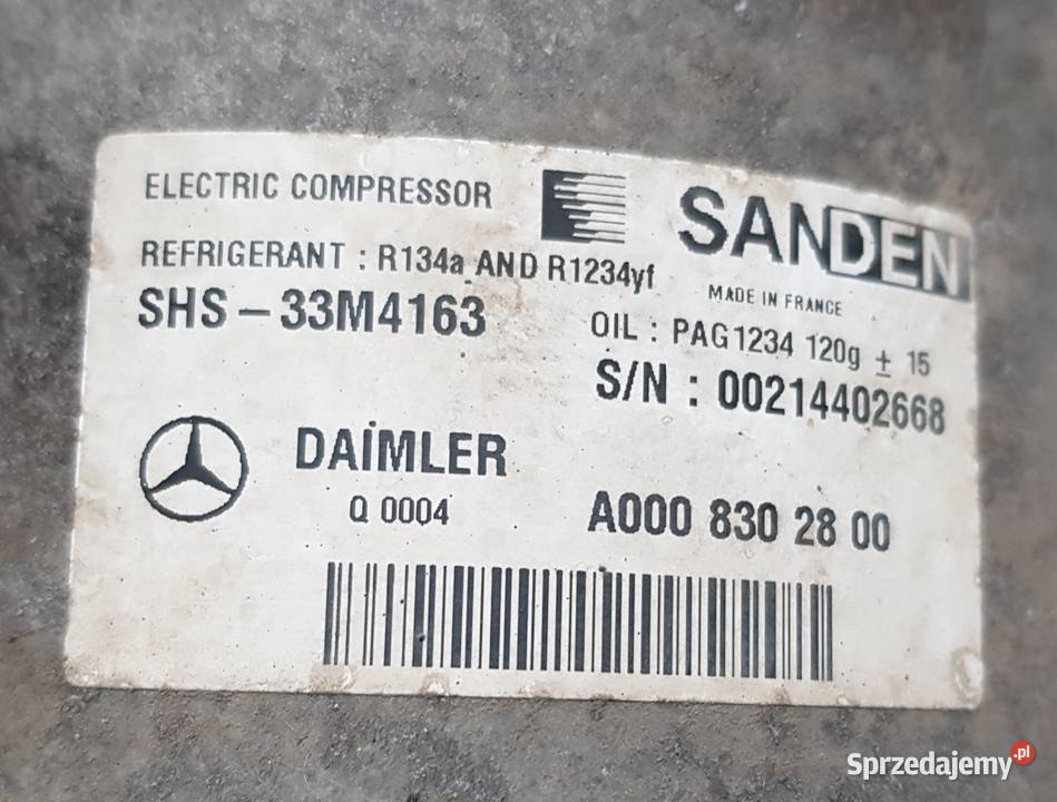 KOMPRESOR KLIMATYZACJI SPRĘŻARKA MERCEDES CKLASA Radom