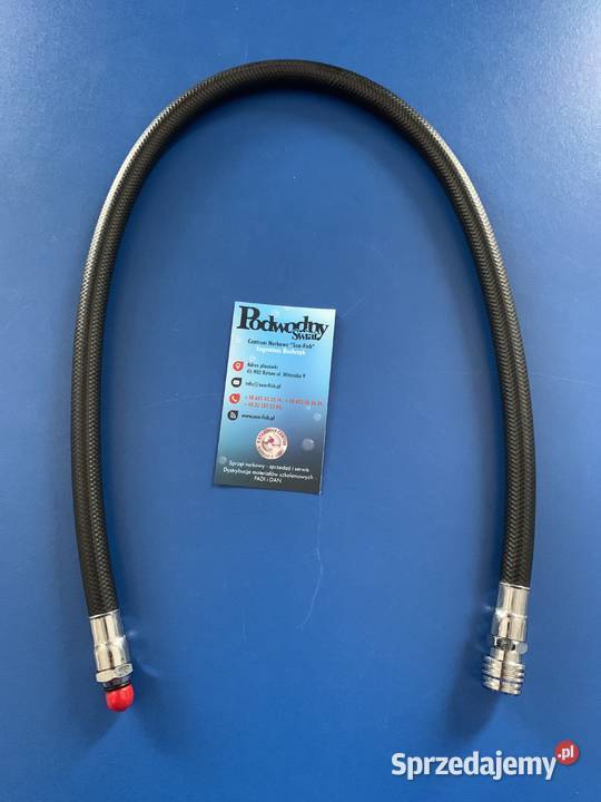 Wąż LP do inflatora jacektu czarny gumowy 55 Bytom