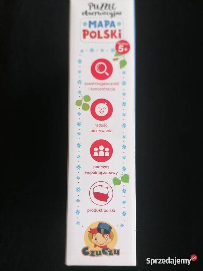 Puzzle Obserwacyjne Mapa Polski 117elementów 5 Łódź