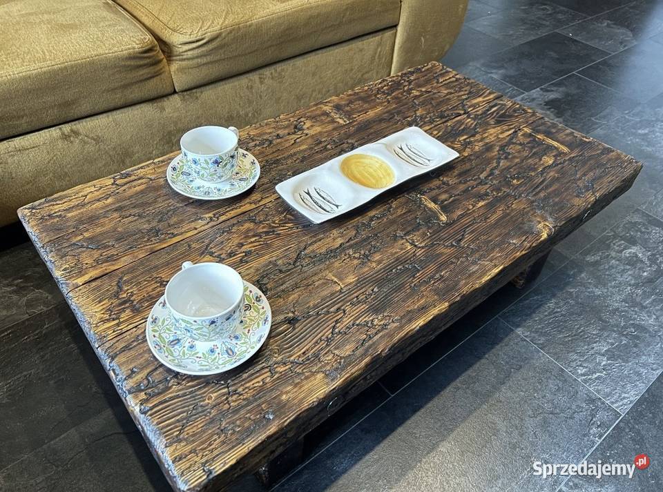 Drewniany stolik kawowy 56cm Rybnik