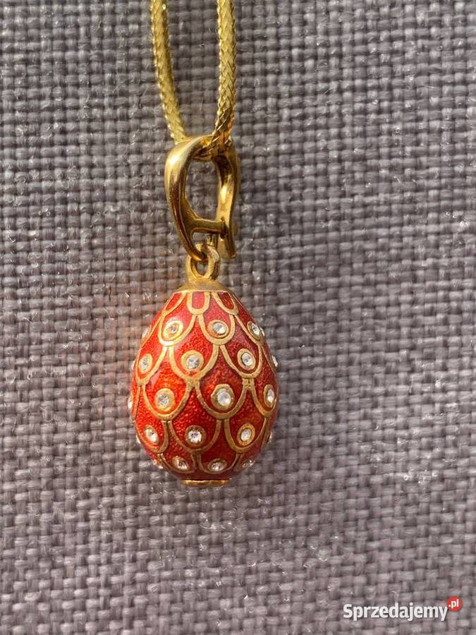 Piękny wisiorek srebro pozłacane w stylu Faberge Warszawa