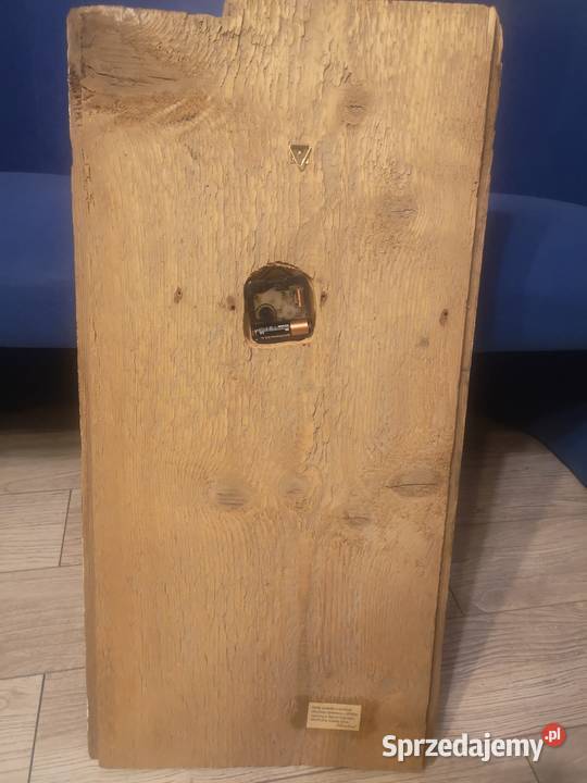 Zegar na starej desce wym 73x36 sprzedam