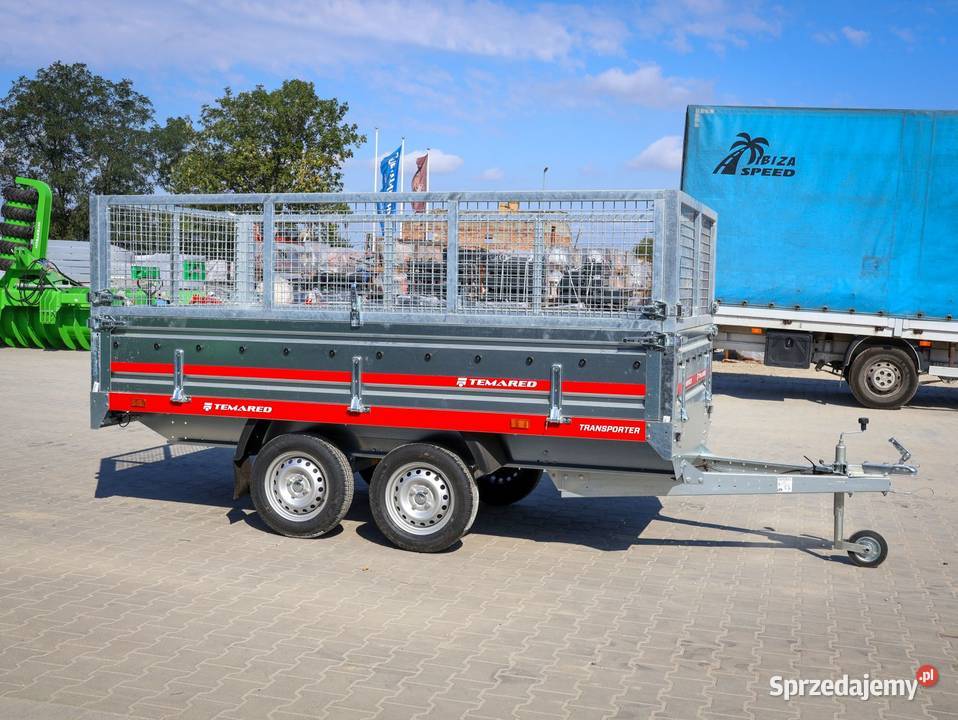 Przyczepa dwuosiowa TEMARED TRANSPORTER 30152 z pełny VAT Kołobrzeg