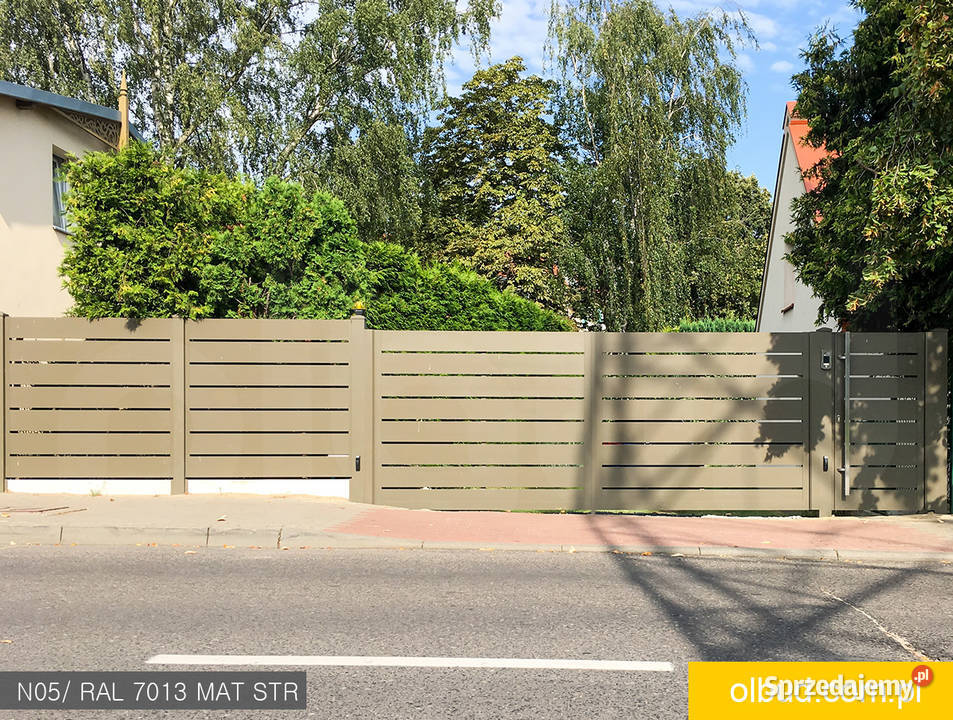 Poziome ogrodzenie nowoczesne ALFEN N05 OLBUD pomorskie Gdańsk
