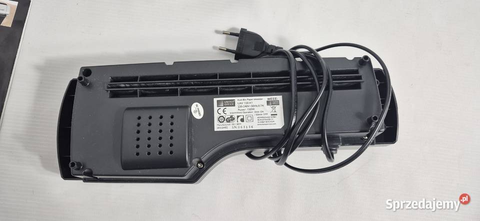 Niszczarka do dokumentów United Office UAV 150 Pozostałe lubelskie Biłgoraj