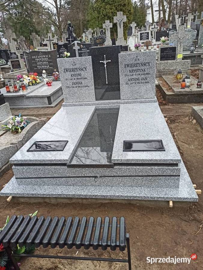 Nagrobki granitowe nowoczesne wzornictwo TANIO Białystok