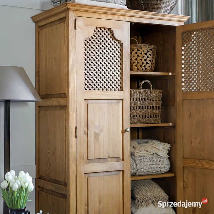 Drewniana szafa w stylu boho SZY07 Maków Podhalański