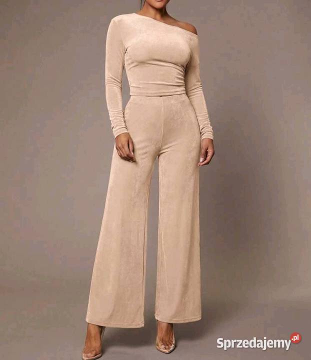 Komplet damski dzianinowy Bez wzoru Garwolin