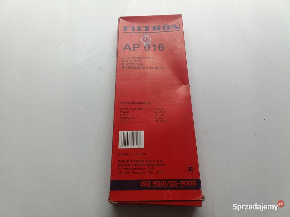 FILTR POWIETRZA Ford Escort III IV Fiesta II Rudka