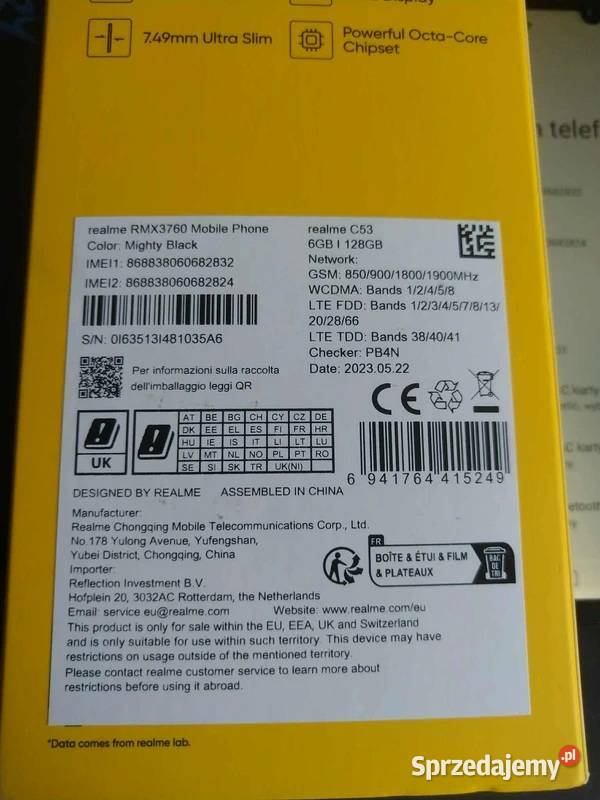 Realme C53 6GB RAM 128GB Mława