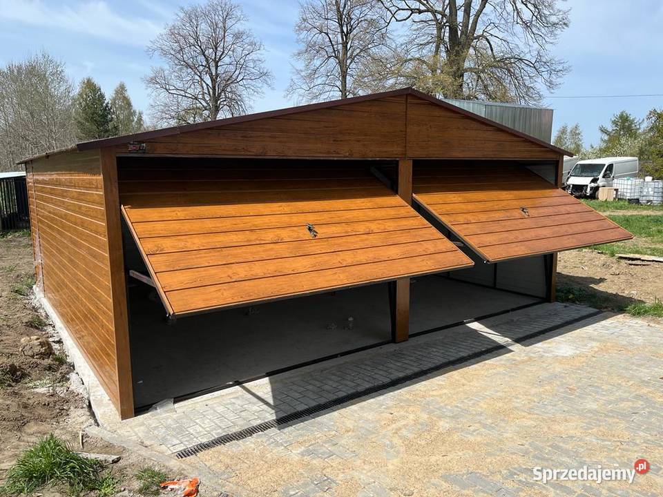 GARAŻ BLASZANY Złoty Dąb Wiaty Garaże Wiata 6x6 wielkopolskie