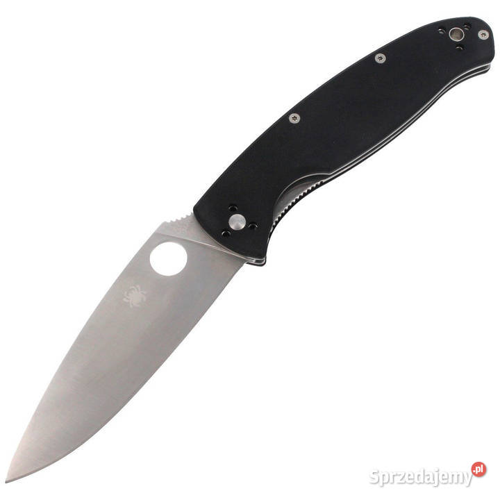 Nóż składany Spyderco Resilience G10 Black Plain Warszawa
