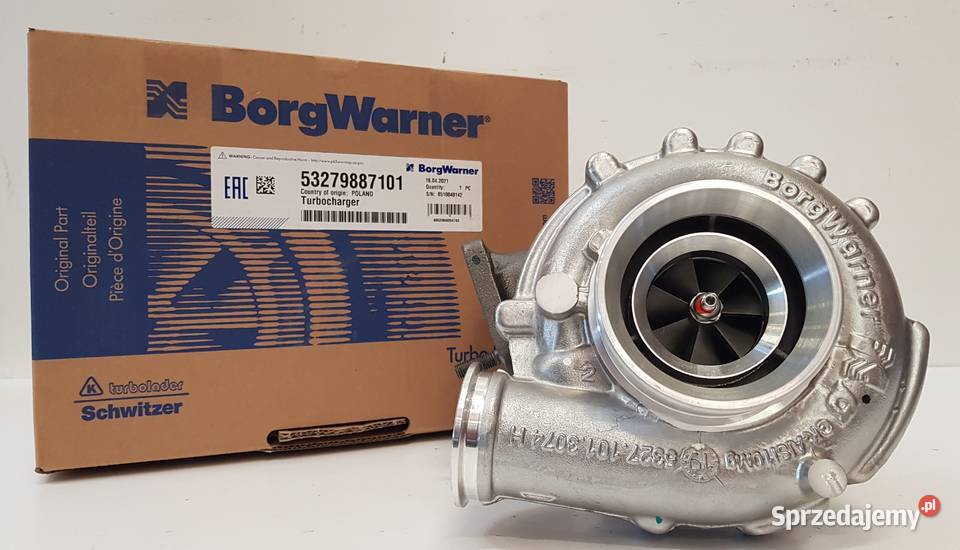 Nowa turbosprężarka firmy BorgWarner 53279887101 Siedlce