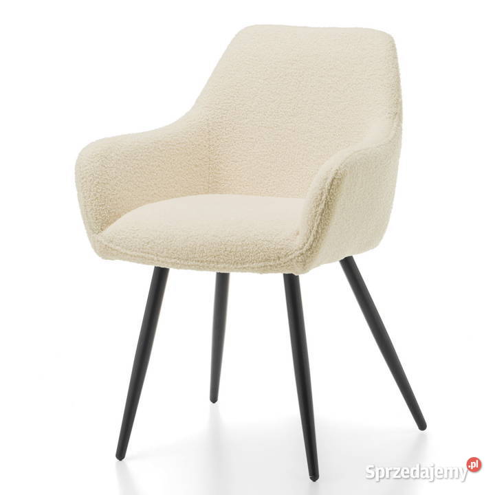 Beżowe Krzesło Boucle Wysyłka 24H Dostawa 0 sprzedam