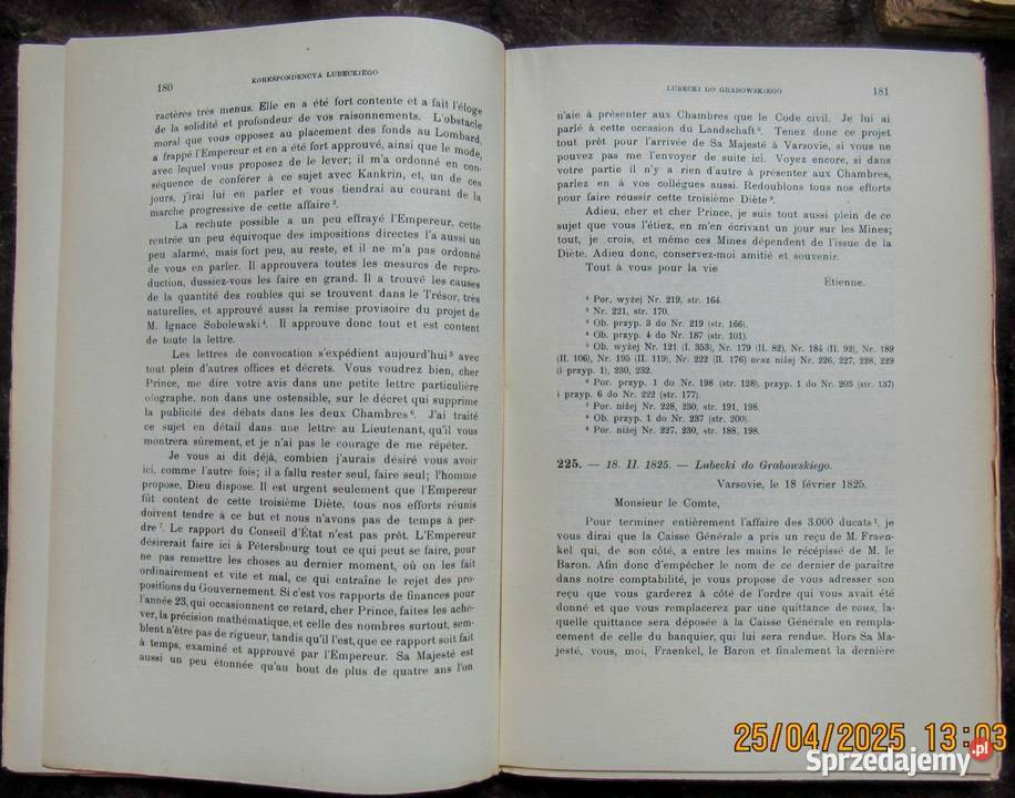 Korespondencja księcia Lubeckiego z lat 18211830 Bychawka Trzecia