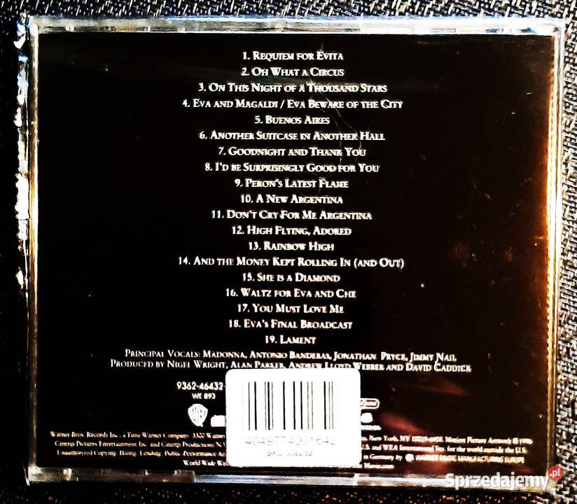 Album CD MADONNA Album Evita CD Płyty i kasety Katowice sprzedam