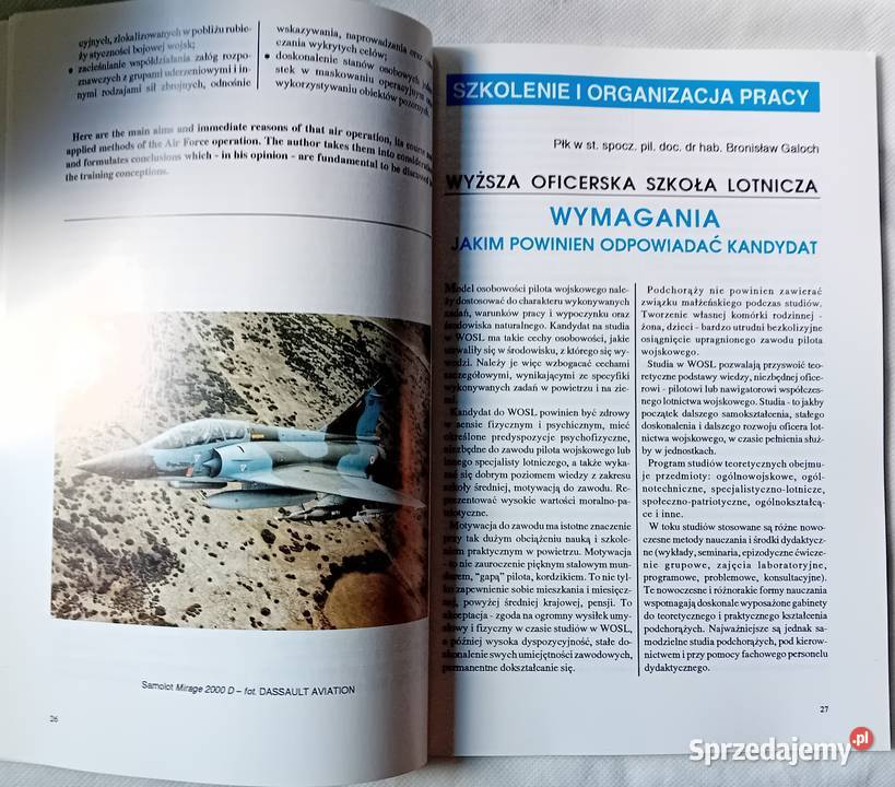 Przegląd wojsk lotniczych i obrony powietrznej wielkopolskie Koźminek sprzedam