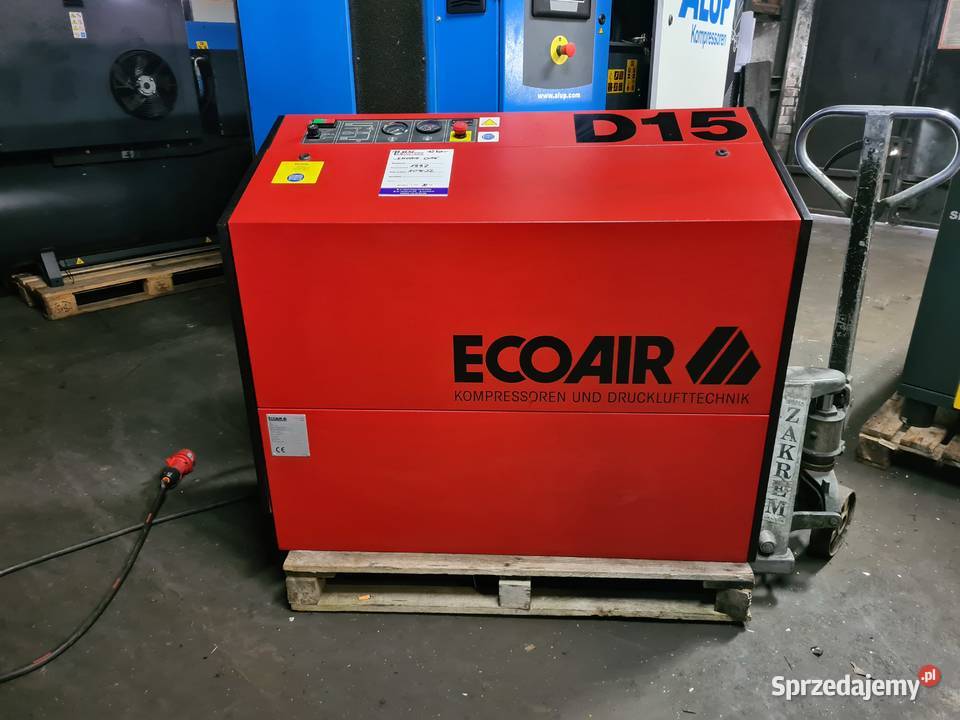 Kompresor śrubowy EKOAIR D 15 11 kw Zduny sprzedam
