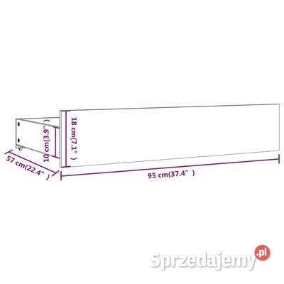 vidaXL Szuflady pod łóżko 4 czarne lite drewno Warszawa sprzedam