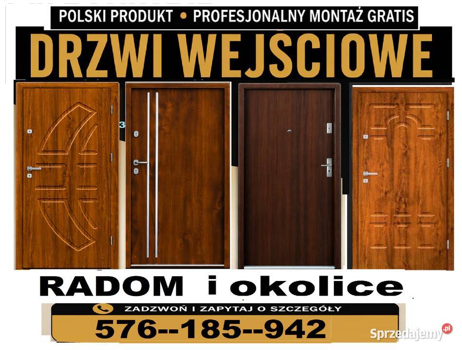 Drzwi wejściowe do mieszkania w bloku zewnętrzne Drzwi zewnętrzne Radom