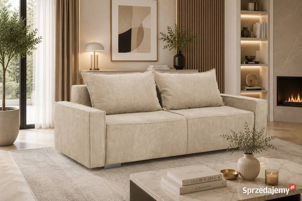 Sofa AMAZON na sprężynach bonell z pojemnikiem Kępno