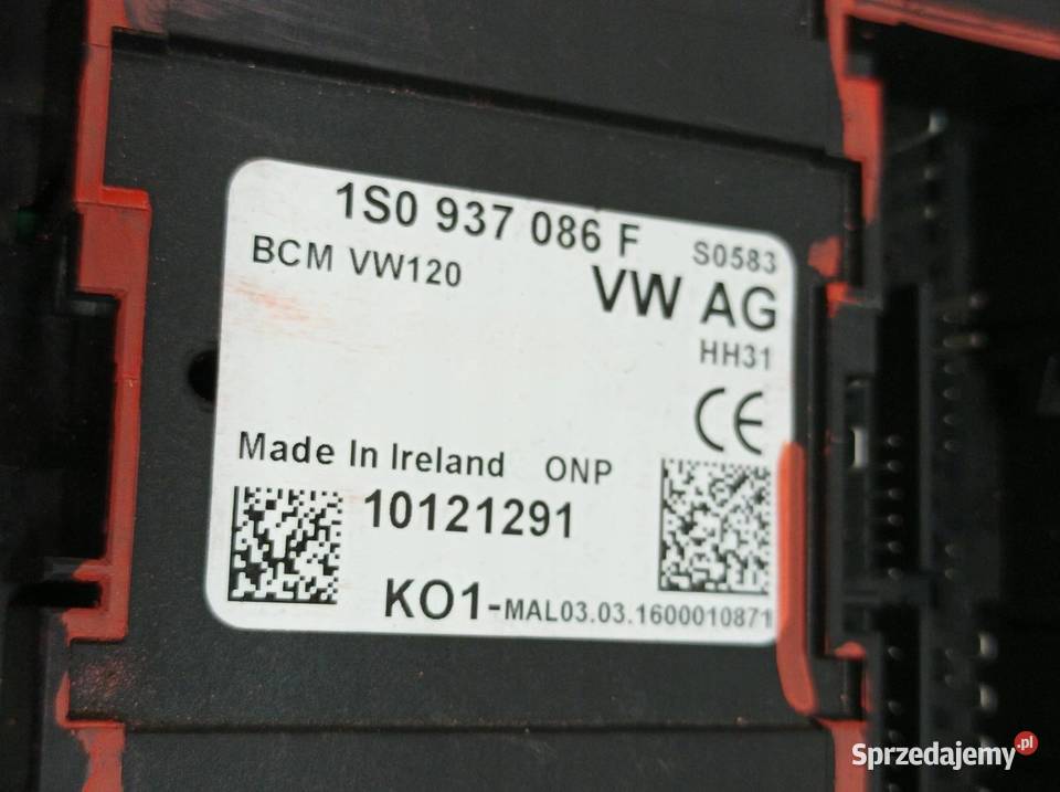 MODUŁ KOMFORTU 1S0937086F Skoda Citigo I 2011 sprzedam