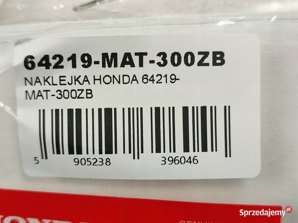 NAKLEJKA HONDA NA CZACHĘ HONDA CBR1100XX