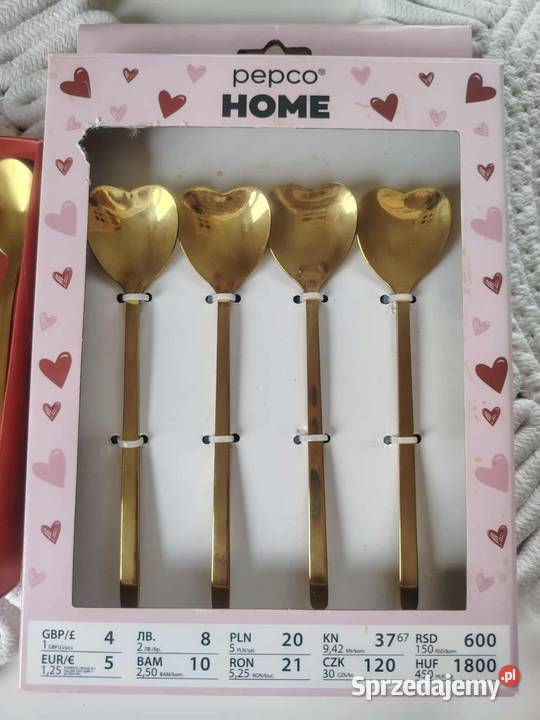 Łyżeczki świąteczne w złotym kolorze Nakło nad Notecią