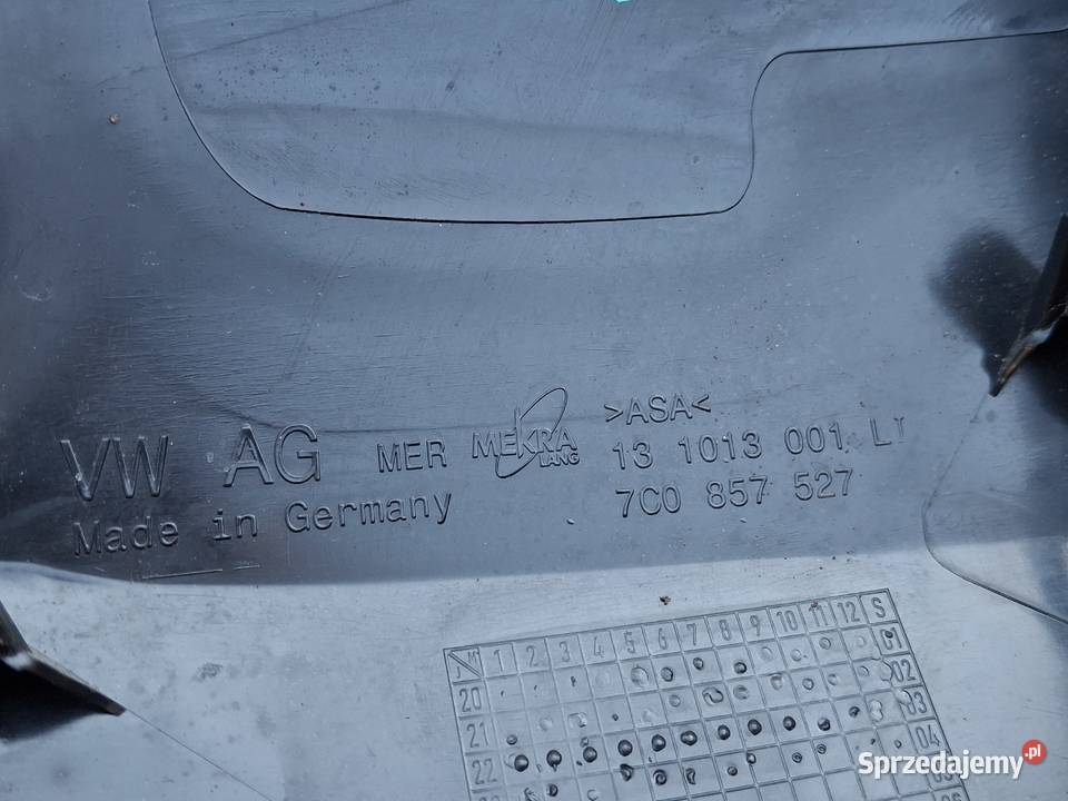 VW CRAFTER II 7C TGE OBUDOWA POKRYWA LUSTERKA Bieleń