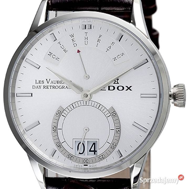 Edox Les Vauberts Day Retrograde komplet box Warszawa sprzedam
