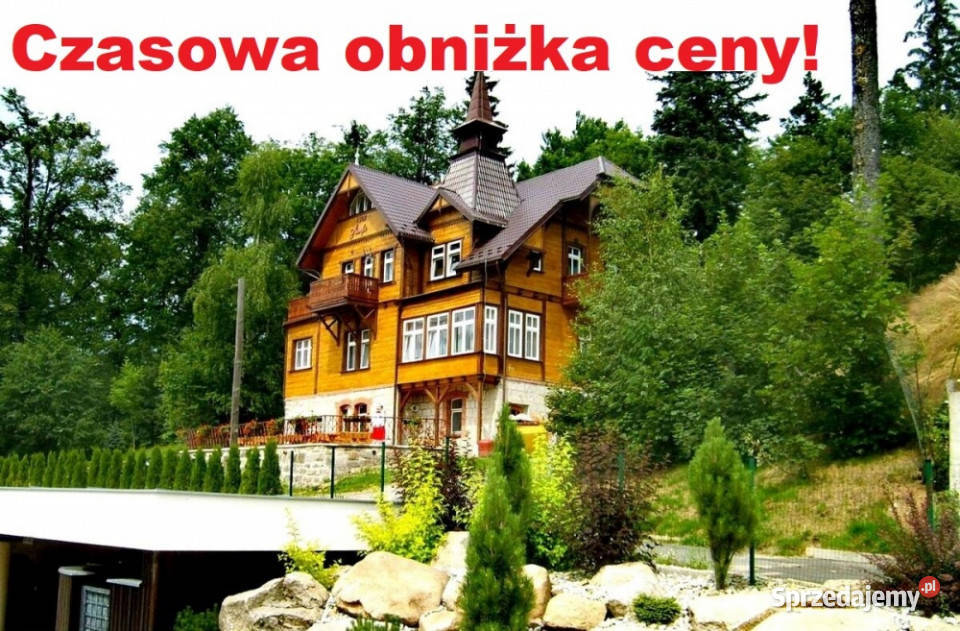 Piękna Willa z apartamentami na wynajem w sercu 7604zł/m2 Szklarska Poręba sprzedam