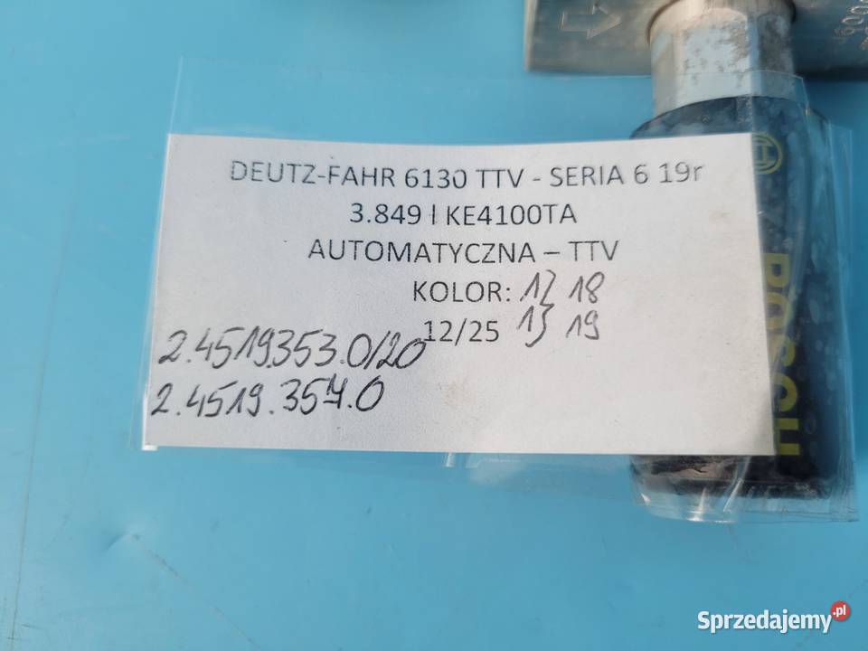 DEUTZFAHR 6130 TTV POMPA PALIWA 24519353020 Silnik i osprzęt kujawsko-pomorskie