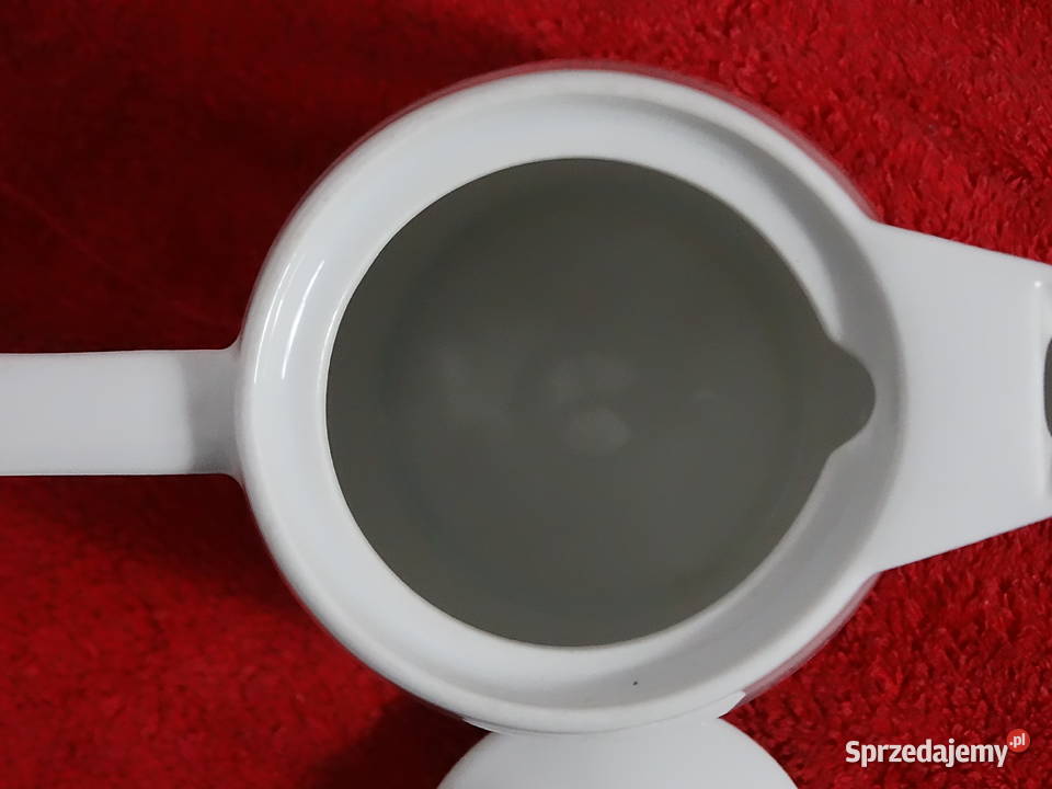 Kultowy Dzbanek Melitta Biała Porcelana Vintage Biłgoraj
