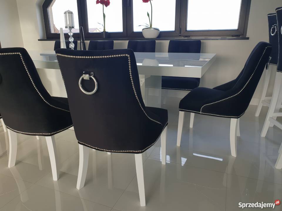 Pikowane hampton glamour krzesło z kołatką kujawsko-pomorskie Bydgoszcz