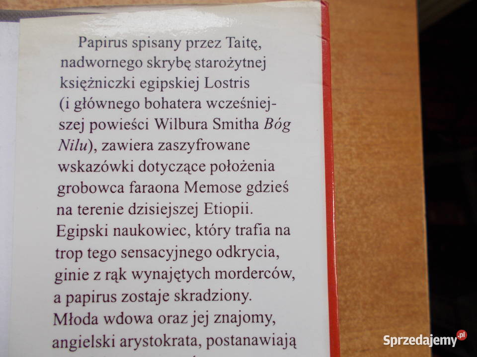 Wilbur Smith Siódmy papirus Rok wydania 1997 Głubczyce